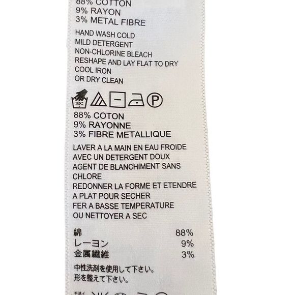 Tommy Bahama Womens Sz Vee Neck Gray Silver Thread  Metallic Blend Sweater - Picture 5 of 5